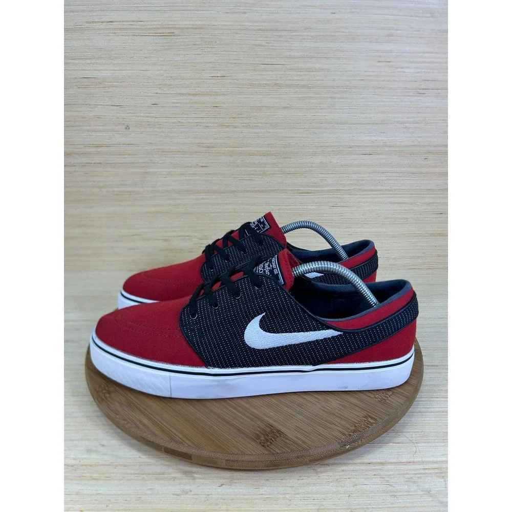 Nike SB Stefan Janoski University Red Black Skate Shoes 615957-611 Mens 10.5